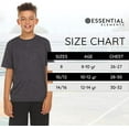 thumbnail image 7 of Boys Active T-Shirt - Quick-Dry Athletic Workout Training Stretch Crew Neck Short Sleeve Top 5 Pack, 7 of 7