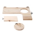 thumbnail image 4 of Chinchilla Wooden Platform, Durable Hamster Wooden Platform Set Safe Easy To Install  For Chinchilla For Hamster For Samll Pets, 4 of 8