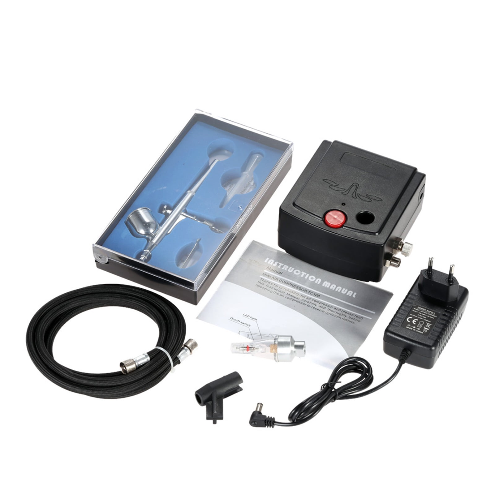 Dual Action Airbrush With Compressor Spray Gun For Tornado Sandblasting Gun Air Brush Car Tattoo Nail Paint Spray Gun ,Easy to Use