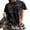 Red Print, variant on Women Fashion Gothic T-Shirts Vintage Skull Print Crew Neck Short Sleeve Loose Shirts Summer Casual Tops Streetwear