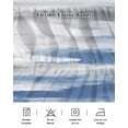 thumbnail image 5 of Blue Gray White Bed Skirt Queen Size, Modern Abstract Mottled Aesthetic Wrap Around Bed Skirting with Adjustable Elastic Strap, Dust Ruffle Pleated Bedskirts 16 Inch Drop for Bedroom Queen Beds, 5 of 9