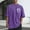 Purple#13, variant on Men Printed Casual Sports Washed Distressed T-shirt Short Sleeve Round-neck Top Blouse
