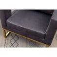 thumbnail image 6 of Roundhill Furniture Lenola Contemporary Upholstered Accent Arm Chair, Gray, 6 of 13