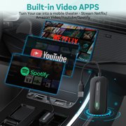 OttoExpress Play2video Ultra Wireless CarPlay Android Auto Adapter Car TV Box for OEM Wired CarPlay Car