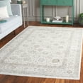thumbnail image 2 of SAFAVIEH Mason Elisa Medallion Polyester Area Rug, Ivory/Beige Gray, 6'3" x 6'3" Square, 2 of 7