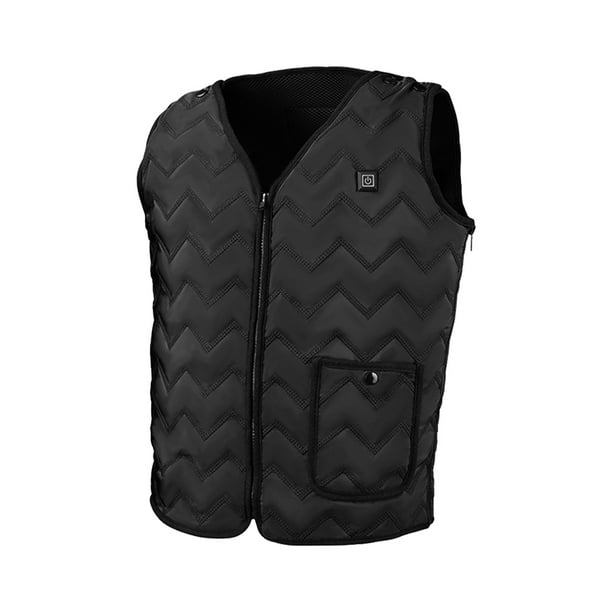 Billuyoard Chaqueta térmica inteligente para hombre y mujer de invierno, senderismo, viajes, chaleco calefactor alimentado por USB, reutilizable, 3 modos, Suministros térmicos METRO Billuyoard HA070198-01B