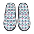 thumbnail image 2 of KLL Tulips Flowers Slippers for Women Men House Slip on Indoor Outdoor Bedroom Furry Fleece Lined Ladies Comfy Anti-Skid Rubber Hard Sole-Large, 2 of 8