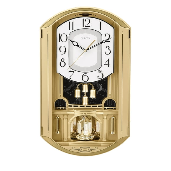 Bulova C4900 The Golden Music Clock