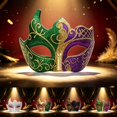 thumbnail image 4 of RFQWOVSR Half Face Cover with Pattern Design for Party and Festive Events, 4 of 4