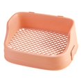 thumbnail image 4 of Rabbits Potty Trainer Tray Bedding Box Cage Toilet Pet Pan Pets Toilets for Galesaurs, Bunny ,Guinea Pig, Small Animal, Chinchilla Pink, 4 of 8