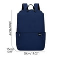 thumbnail image 2 of Limited Time Deal karymi Adult Solid Color Small Backpack Men and Women Style Schoolbag Lightweight Schoolbag Travel Accessories Sports and Outdoors Hiking Essentials, 2 of 2