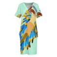 thumbnail image 3 of Nudibranch-vestido holgado de verano para mujer traje de noche con bolsillos, 3 of 6