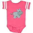thumbnail image 3 of Inktastic Cute Smiling Baby Hippo Boys or Girls Baby Bodysuit, 3 of 5