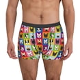 thumbnail image 1 of Balery Colorful Bulldog Calzoncillos bóxer para hombre, ropa interior de algodón suave y transpirable con cinturilla de nailon-XX-Large, 1 of 5
