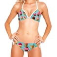thumbnail image 2 of Ice Cream Detachable Sponge Adjustable Strap Bikini Set Two-Pack, Ideal for Beach and Pool Parties, 2 of 6