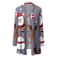 thumbnail image 4 of ASFGIMUJ Fashion Cardigan For Women Christmas Print Fall Open Front Cardigan Casual Duster Lightweight Cardigan Sweater, 4 of 4
