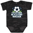 thumbnail image 3 of Inktastic I'd Rather Be Playing Soccer Boys or Girls Baby Bodysuit, 3 of 5
