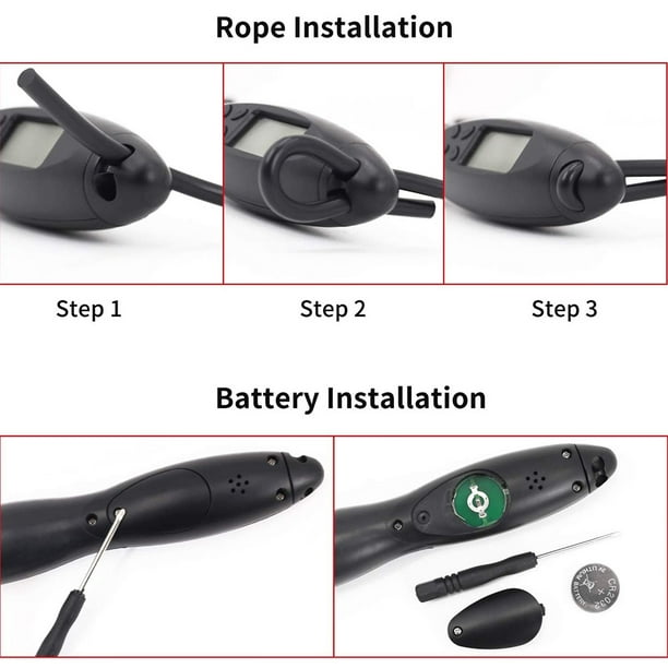 Corde à Sauter Sans Fil PROIRON Avec Compteur Numérique - Fitness Et Perte De Poids Corde à Sauter Calories