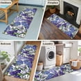 thumbnail image 5 of Runner Rug 2'x6', Spring Flowers Washable Non-Slip Hallway Runner Rugs, Purple Hydrangea Orchid Floral Country Bedside Rugs Floor Mats Carpet Runners for Kitchen Bathroom Laundry Room, 5 of 8
