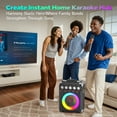 thumbnail image 2 of JYX Karaoke Machine for Adults, Home Karaoke System with 2 Mics, Portable Outdoor Bluetooth 5.3 Speaker, Connect TV, TWS, TX05, 2 of 10