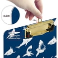 thumbnail image 4 of FMSHPON Sharks Clipboard Hardboard Wood Nursing Clip Board and Pull for Standard A4 Letter 13x9 inches, 4 of 8