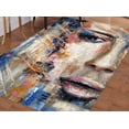 thumbnail image 2 of 3D Printed Rug, Colorful Rug, Dining Room Rug, Handmade Gift, Girl Room Rugs, Woman Portait Rug, Modern Rugs, Gift For Him, Abstract Rug, 3.9'x5.9' - 120x180 cm, 2 of 8