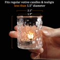 thumbnail image 2 of Portavelas Votive NITIME de vidrio transparente (12 unidades), 2 of 6