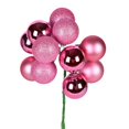 thumbnail image 1 of 12" Pink Ball Ornament Pick 4/Bg, 1 of 2