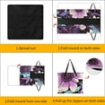 thumbnail image 3 of Purple Flowers Outdoor Picnic Blanket, Foldable Waterproof Beach Mat, Portable Beach Blanket for Beach Camping, Hiking, Family Concerts, 3 of 7
