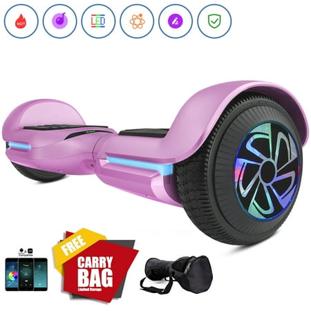1899 Silver Certificate - Spadger SS-01JR Hoverboard Self Balancing Scooter, Premium LED Wheels, Smart Speaker Pro, LED Lights & Smart App Enable, 250W Dual Moters, UL 2272 Certificate for Kids Pink
