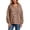 Khaki, variant on NinXxx Women's Knit Hoodie V Neck Pullover Warm Lined Sweatshirt Khaki M