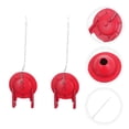 thumbnail image 4 of CTIRCHIU 2 Pcs Couvercle de Clapet de Toilette en Caoutchouc Rouge pour Remplacement de Réservoir de Toilette et Prévention des Fuites Usage Domestique, 4 of 8