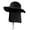 Black, variant on Men's Sun Hat UPF50+ Large Fishing Hat Neck Bucket Hat Navy Blue