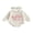 Beige, variant on Cjfdfy Newborn Baby Girl Fall Outfit Hello Sis Embroidered Long Sleeve Waffle Knit Romper With Hairband Cute Baby Coming Home Fall Winter Clothes 0-18 Months