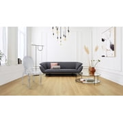 2xhome - Clear Ghost Side Chair Dining Room Chair - Clear Accent Seat - Lounge Armless Chair, Modern Designer Artistic Dining, Set of 1, 1 piece