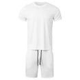 thumbnail image 4 of Mens Shorts Set Two Piece Outfits Mens T-Shirts and Shorts Summer Outfits for Men Beach Wear Clothing Vacation Outfit, 4 of 6