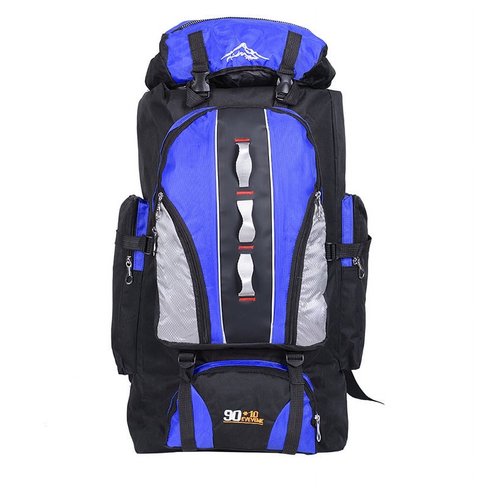 Toyella Waterproof Nylon Outdoor Hiking Bag Black 100L - image 5 of 6