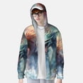 thumbnail image 2 of Vsdgher Ink Style Wave Dragon Print Adult Hoodie Shirts Rash Guard for Men Women,Long Sleeve Sun Protection Fishing Shirts for Athletic Running Swim-Small, 2 of 7
