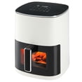thumbnail image 1 of OLIXIS Air Fryer 6 Quart Capacity with Window Square Air Fryer 12-in-1 Air Fry, Roast, Reheat, Dehydrate, Bake, Steam with 400F, Beige, 1 of 5