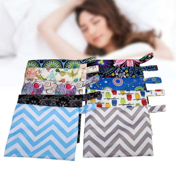 Wytino Bolsa de Almohadillas menstruales, Bolsa Reutilizable para Bolsas húmedas con Cremallera Se Adapta a la Hembra Utilizada para la Almohadilla Menstrual Kit de menstruación Sanitaria para(WSDD7) Amonsee No