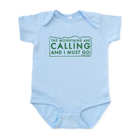 CafePress - John Muir Mountains Calling Infant Bodysuit - Baby Light Bodysuit, Size Newborn - 24 Months