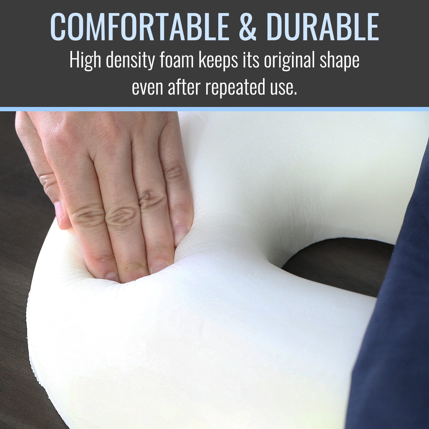 Ortho Aid Donut Pillow Hemorrhoid Cushion Tailbone Seat Cushion Breathable  Pressure Relief Cushion - Biba Enterprises