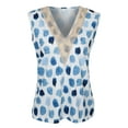 thumbnail image 3 of DYMADE Women Floral Print Sleeveless V-Neck Summer Casual Lace Tank Top, 3 of 8