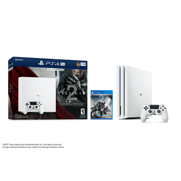 Sony PlayStation Pro 1TB Limited Edition Destiny 2 Bundle, White, 3002210 - Walmart.com