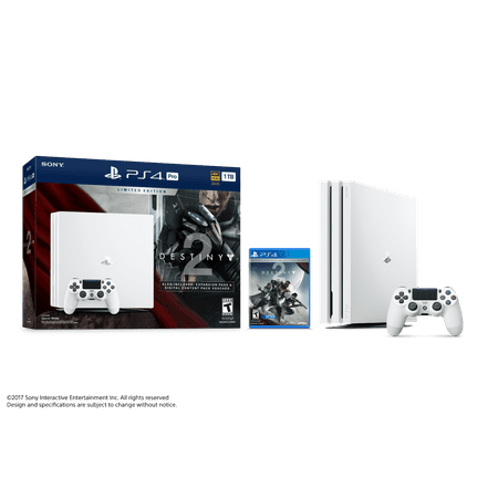 Sony PlayStation 4 Pro 1TB Limited Edition Destiny 2 Bundle, White, 3002210