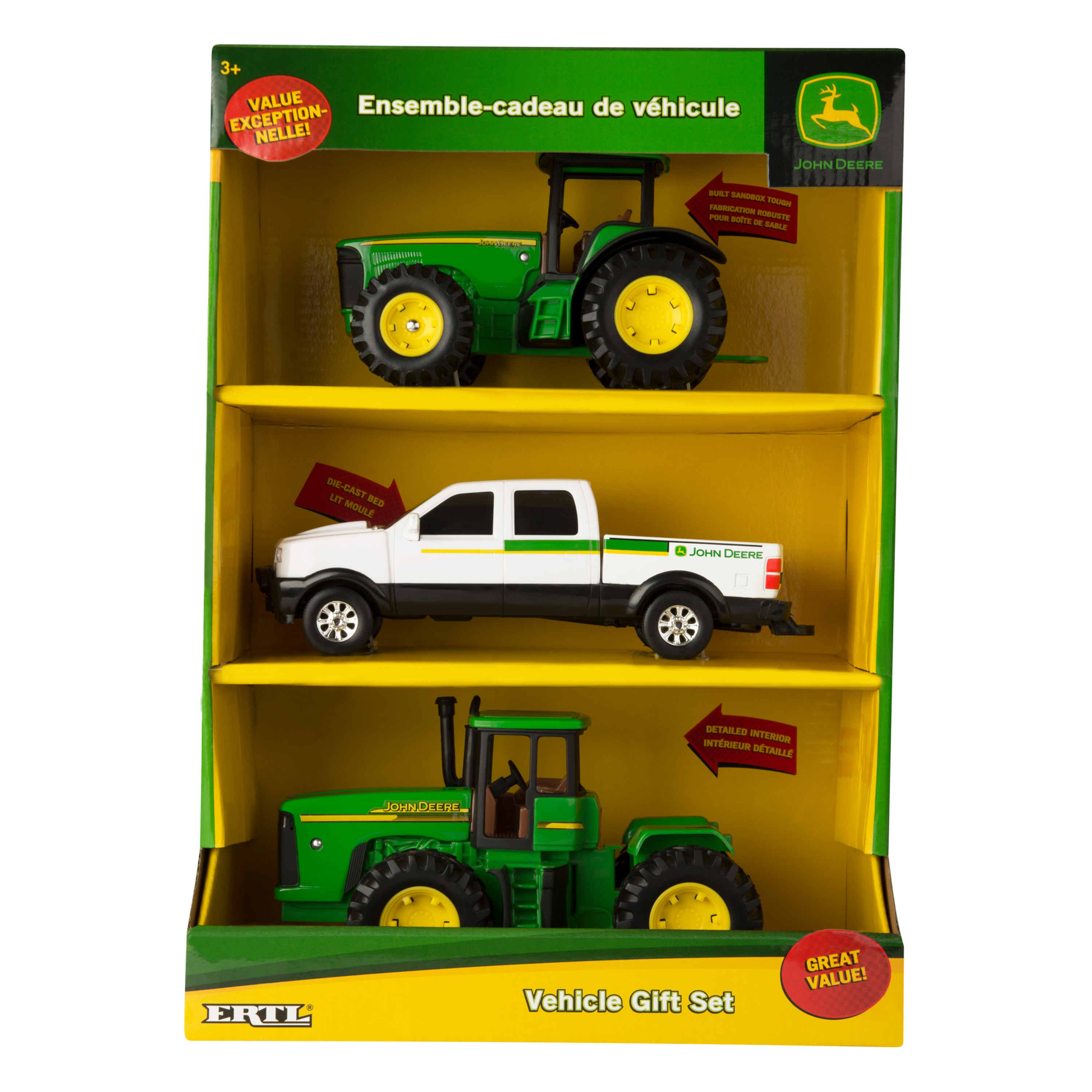 John Deere Vehicle Value Gift Set - Toy Pickup Truck And Two Toy Tractors, 3 Pack - image 3 of 3