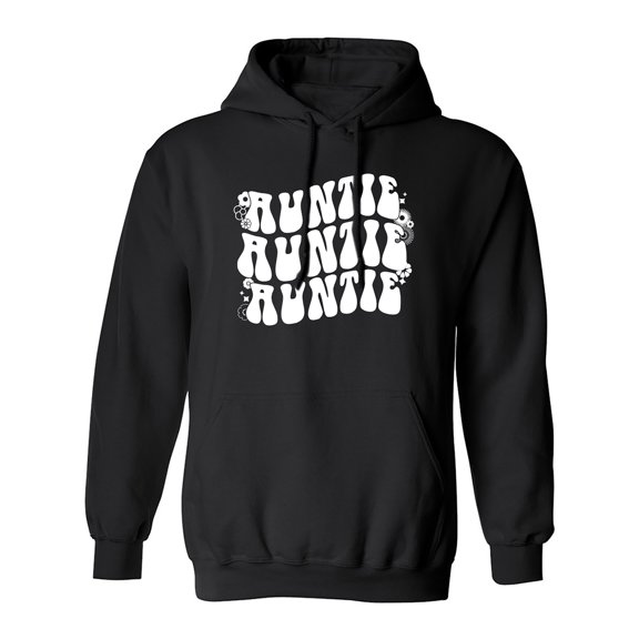 Auntie Auntie Auntie Adult Hooded Sweatshirt