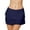 Navy Blue, variant on Women's Double Layer Swim Skirt - Highly Elastic Polyester/Nylon, Breathable, Ideal for Beach & Pool, Wash in Cold Water, Multiple Sizes
