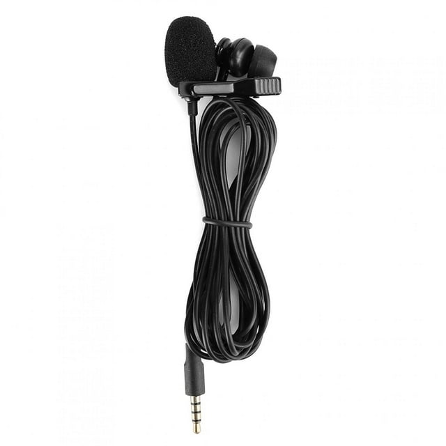 AMONIDA ABS Recording Microphone, Karaoke Small Black Pocket Size Mobile Phone Microphone, For Mobile Phone IOS Karaoke