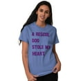 thumbnail image 3 of Rescue Dog Stole Heart Pet Adoption Women's Graphic T Shirt Tees Brisco Brands S, 3 of 6